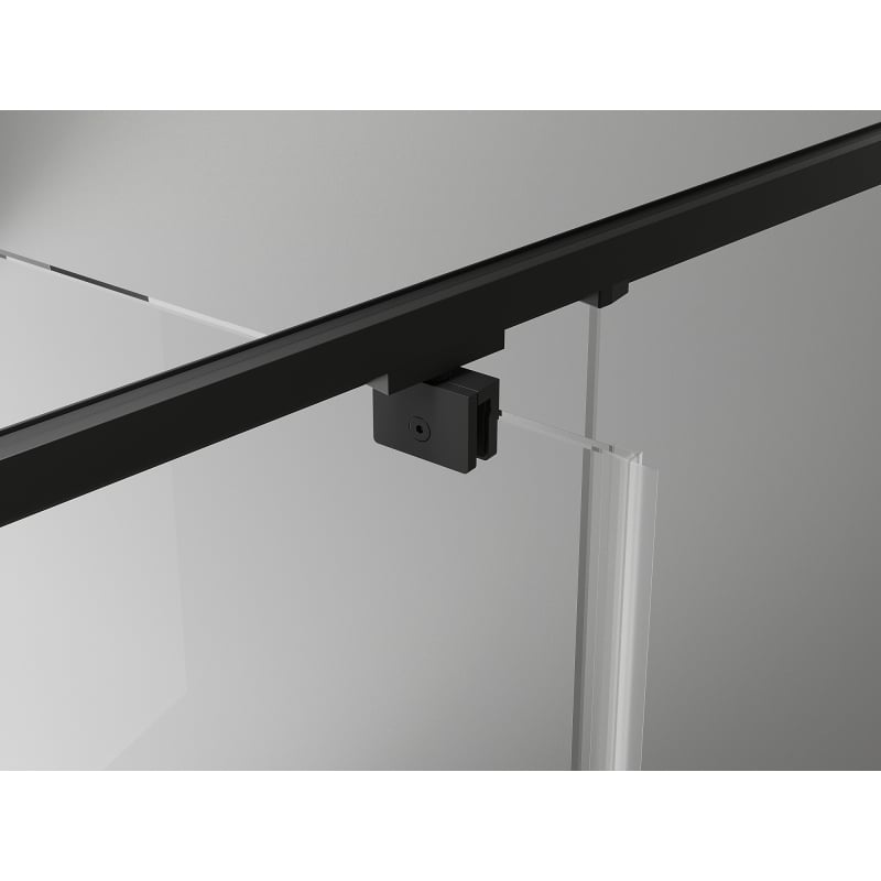 Mexen Exo-R Duschkabine schwenkbar 130 x 110 cm, transparent, schwarz - 819-130-110-70-00
