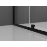 Mexen Exo schwenkbare Duschkabine 145 x 110 cm, transparent, schwarz - 819-145-110-70-00