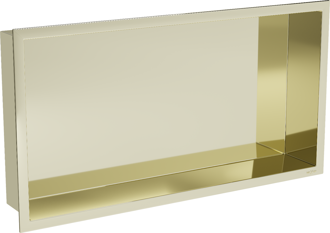 Mexen X-Wall-R Einbauregal mit Flansch 60 x 30 cm, Gold - 1950603010