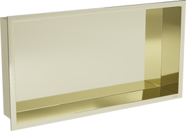 Mexen X-Wall-R Einbauregal mit Flansch 60 x 30 cm, Gold - 1950603010