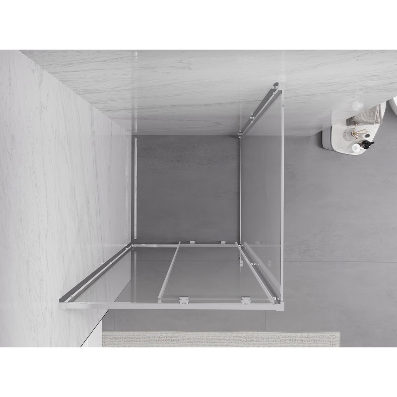 Mexen Exo Schiebeduschkabine 110 x 110 cm, transparent, Chrom - 8151-110-110-01-00