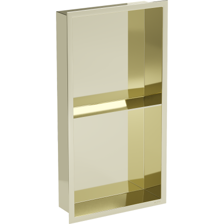 Mexen X-Wall-R Einbauregal mit Flansch und Auflage 60 x 30 cm, Gold - 1950603010S