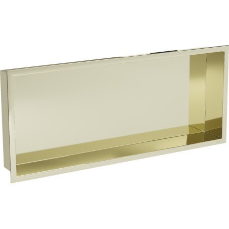 Mexen X-Wall-R Einbauregal mit Flansch 75 x 30 cm, Gold - 1950753010