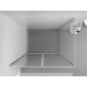 Mexen Exo Schwenkbare Duschkabine 110 x 100 cm, transparent, chrom - 8182-110-100-01-00