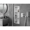 Mexen X-Wall-R Nischenregal mit Flansch und Regal 90 x 30 cm, weiß - 1920903010S
