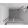 Mexen Exo schwenkbare Duschkabine 110 x 70 cm, transparent, gold - 8182-110-070-50-00