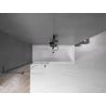 Mexen Velar L zweiflügelige, verschiebbare Duschwand 75 x 150 cm, transparent, gun gray gebürstet - 896-075-003-01-66