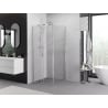Mexen Exo Schiebedusche 120 x 120 cm, transparent, Chrom - 8151-120-120-01-00