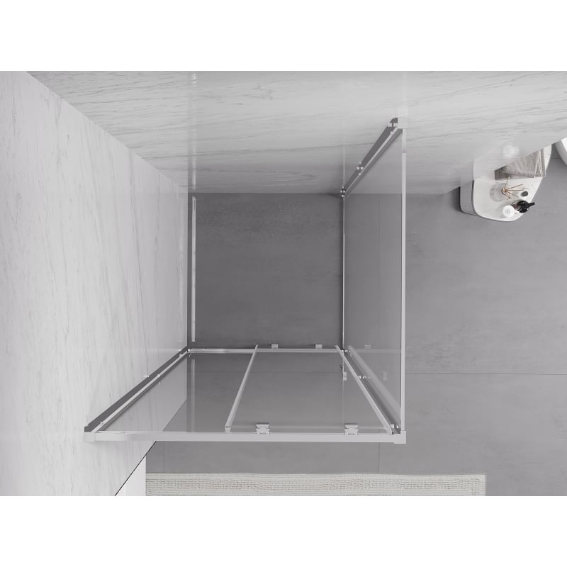 Mexen Exo-S Duschkabine zum Schieben 120 x 120 cm, transparent, Chrom - 8151-120-120-01-00