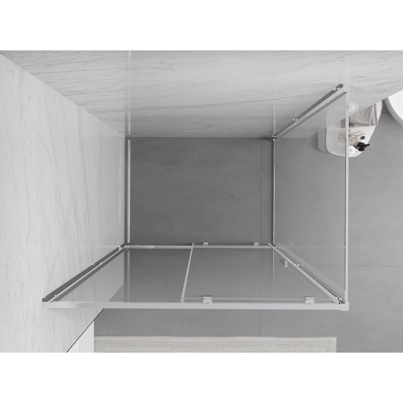 Mexen Exo Schiebeduschkabine 140 x 120 cm, transparent, Chrom - 8151-140-120-01-00