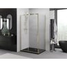 Mexen Exo Schiebeduschkabine 90 x 120 cm, transparent, gold - 8151-090-120-50-00