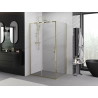 Mexen Exo Schiebeduschkabine 105 x 120 cm, transparent, gold - 8151-105-120-50-00
