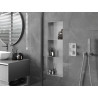 Mexen X-Wall-NR Nischenablage ohne Flansch mit Ablage 90 x 30 cm, Edelstahl - 1911903010S