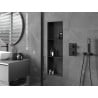 Mexen X-Wall-NR Nischenregal ohne Rand mit Regal 90 x 30 cm, schwarz - 1971903010S