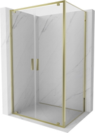 Mexen Exo Drehtür-Duschkabine 110 x 95 cm, transparent, gold - 8182-110-095-50-00