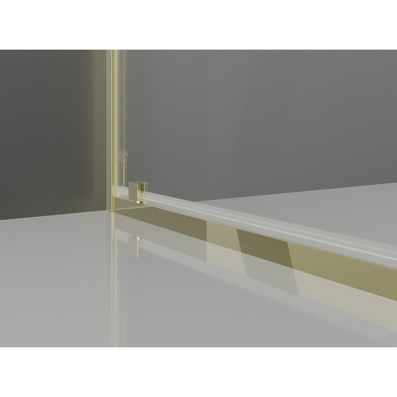 Mexen Exo aufklappbare Duschkabine 120 x 70 cm, transparent, gold - 8182-120-070-50-00