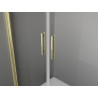 Mexen Exo schwenkbare Duschkabine 120 x 80 cm, transparent, gold - 8182-120-080-50-00