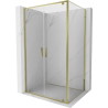 Mexen Exo schwenkbare Duschkabine 120 x 80 cm, transparent, gold - 8182-120-080-50-00
