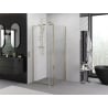 Mexen Exo Pendeltür-Duschkabine 120 x 120 cm, transparent, gold - 8182-120-120-50-00