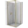 Mexen Exo Schiebeduschkabine 110 x 110 cm, transparent, golden - 8182-110-110-50-00