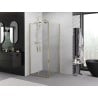 Mexen Exo Schiebeduschkabine 110 x 110 cm, transparent, golden - 8182-110-110-50-00
