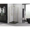 Mexen Exo Schiebeduschkabine 110 x 110 cm, transparent, golden - 8182-110-110-50-00