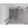 Mexen Exo Schiebeduschkabine 110 x 110 cm, transparent, golden - 8182-110-110-50-00