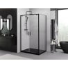 Mexen Exo Duschkabine schwenkbar 80 x 110 cm, transparent, schwarz - 8182-080-110-70-00