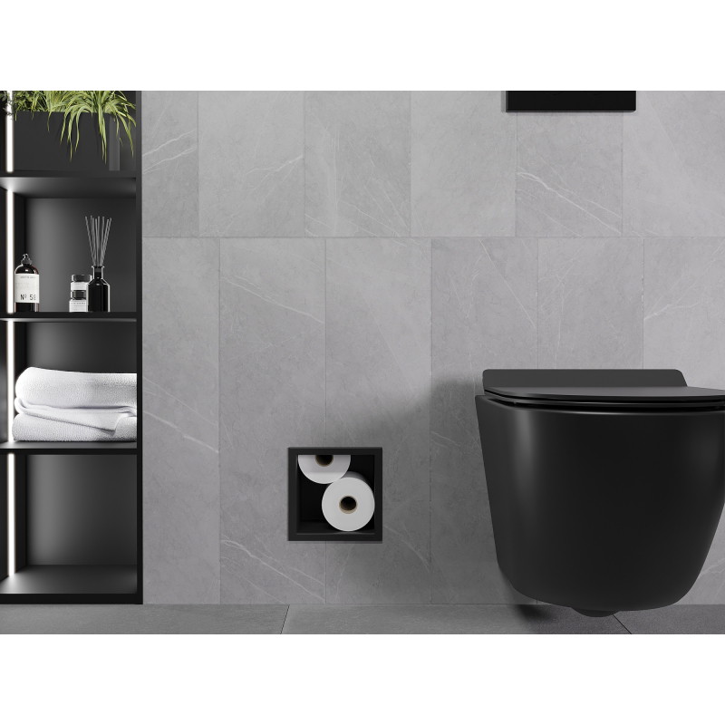 Mexen X-Wall-B Toilettenpapierhalter, schwarz - 1975