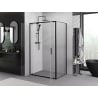 Mexen Exo Duschkabine schwenkbar 110 x 75 cm, transparent, schwarz - 8182-110-075-70-00