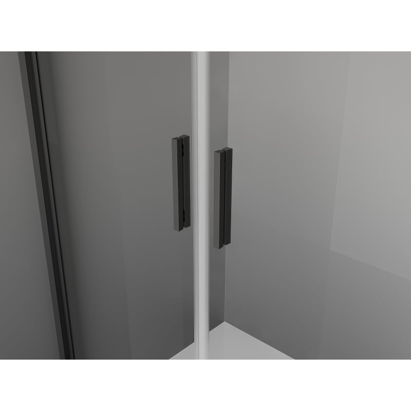 Mexen Exo Duschkabine schwenkbar 110 x 95 cm, transparent, schwarz - 8182-110-095-70-00
