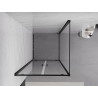 Mexen Exo Schwenkbare Duschkabine 110 x 110 cm, transparent, schwarz - 8182-110-110-70-00
