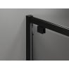 Mexen Exo Duschkabine schwenkbar 120 x 120 cm, transparent, schwarz - 8182-120-120-70-00
