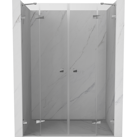 Mexen Lunar Duo Duschdoppeltür 150 cm, transparent, Chrom - 834D-150-000-01-00