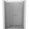 Mexen Lunar Duo Duschdoppeltür 150 cm, transparent, Chrom - 834D-150-000-01-00
