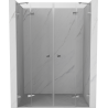 Mexen Lunar Duo-Duschdoppeltüren 160 cm, transparent, Chrom - 834D-160-000-01-00