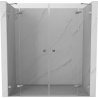 Mexen Lunar Duo Duschpendeltür 180 cm, transparent, Chrom - 834D-180-000-01-00