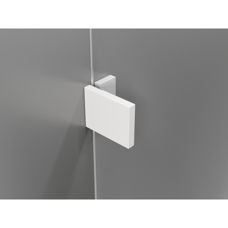Mexen Lunar Duo Drehduschtüren 140 cm, transparent, weiß - 834D-140-000-20-00