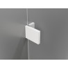 Mexen Lunar Dus Duschtür Duo 170 cm, transparent, weiß - 834D-170-000-20-00