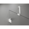 Mexen Lunar Duo Duschschwingtüren 200 cm, transparent, weiß - 834D-200-000-20-00