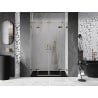 Mexen Lunar Duo Duschdrehtüren 140 cm, transparent, gold - 834D-140-000-50-00