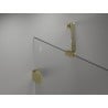Mexen Lunar Duo Duschdrehtüren 140 cm, transparent, gold - 834D-140-000-50-00