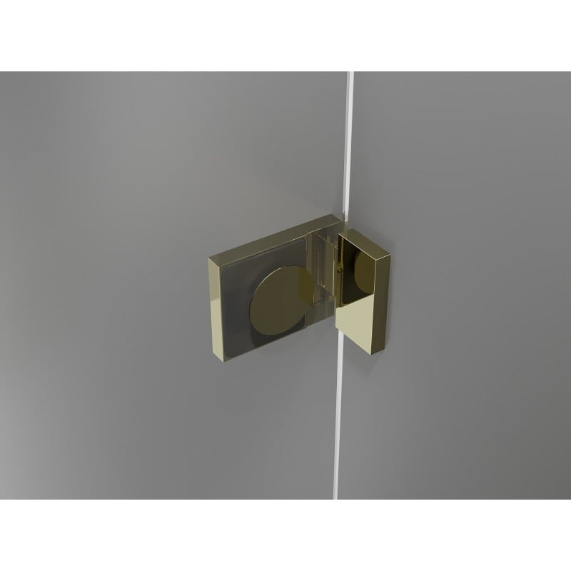 Mexen Lunar Duo Duschdrehtüren 140 cm, transparent, gold - 834D-140-000-50-00
