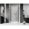Mexen Lunar Duo-Duschflügeltüren 150 cm, transparent, gold - 834D-150-000-50-00