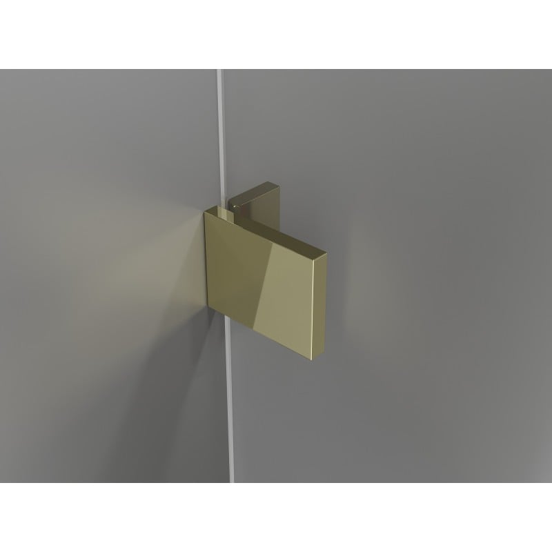 Mexen Lunar Duo Duschdrehtüren 180 cm, transparent, gold - 834D-180-000-50-00