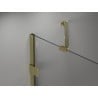 Mexen Lunar Duo-Pendeltür-Duschwand 190 cm, transparent, gold - 834D-190-000-50-00