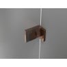 Mexen Lunar Dusche Duo Drehfalttür 140 cm, transparent, Roségold - 834D-140-000-60-00
