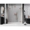 Mexen Lunar Duo Duschfaltüren 190 cm, transparent, Roségold - 834D-190-000-60-00