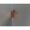Mexen Lunar Duo Duschflügeltür 200 cm, transparent, Roségold - 834D-200-000-60-00