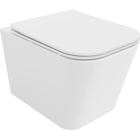 Mexen Teo WC-Schüssel Rimless mit Slim, Softclose Sitzt, Duroplast, glänzend weiß - 30850600